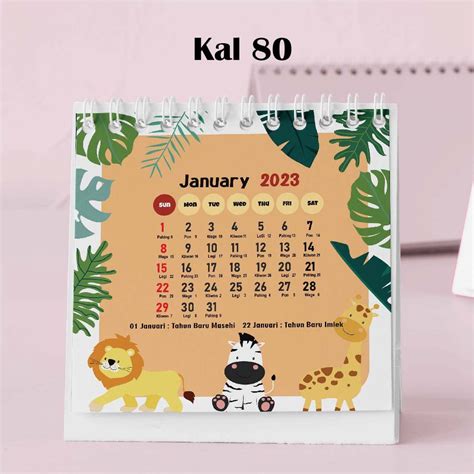 Jual Artomaringi Kalender Mini 2024 Kalender Meja 2024 Custom Kal80