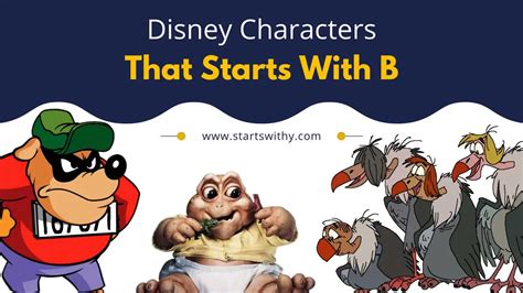 105 Disney Characters That Starts With B