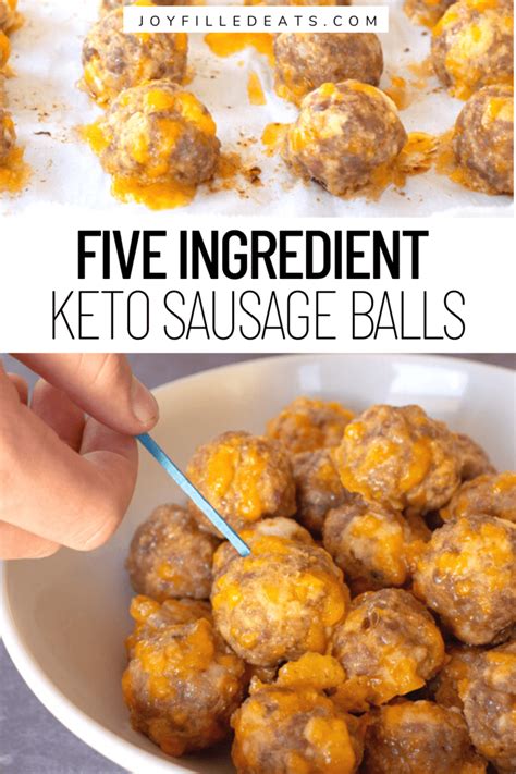 My Easy Keto Sausage Balls Are Hearty And Delicious You Can Throw Together A Batch With Just 5
