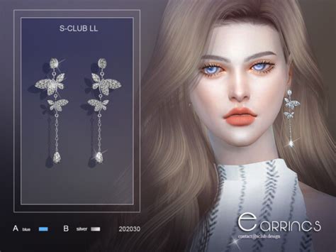 Earrings 202030 By S Club From Tsr • Sims 4 Downloads