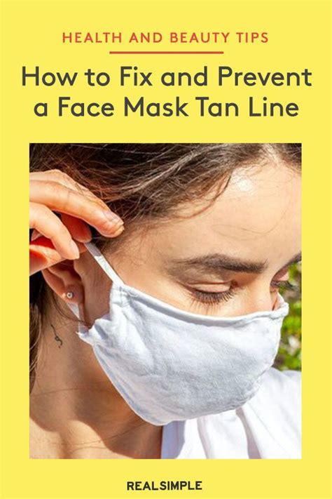 How To Fix—and Prevent—a Face Mask Tan Line Tan Face How To Tan Tan Lines