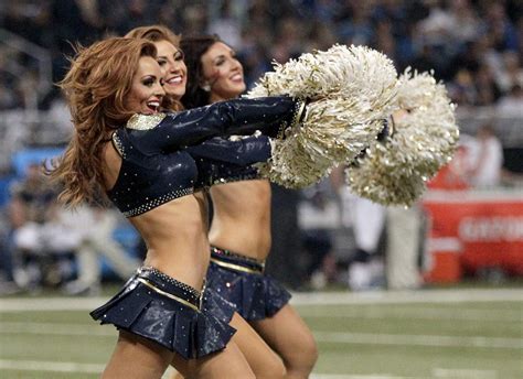 St Louis Rams Cheerleaders Perform During The Second Quarter Of An NFL