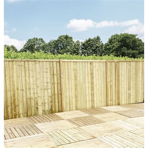 4ft 122m Vertical Pressure Treated 12mm Tongue And Groove Fence Panel