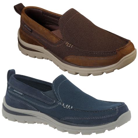 Mens Skechers Superior Milford Casual Slip On Loafers Shoes Sizes 6 To