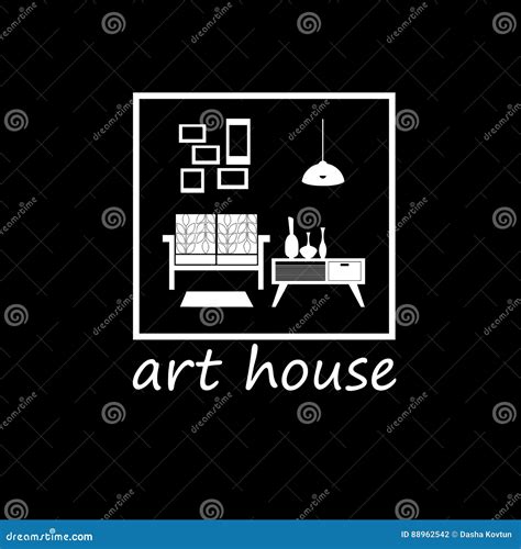 Vector Interior Home Furniture Design Illustration Stock Vector