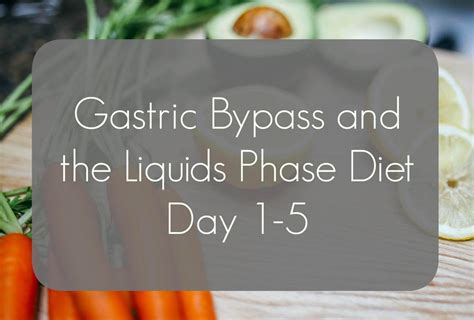 Gastric Bypass And The Liquids Phase Diet Day 1 5 Days In Bed In 2020