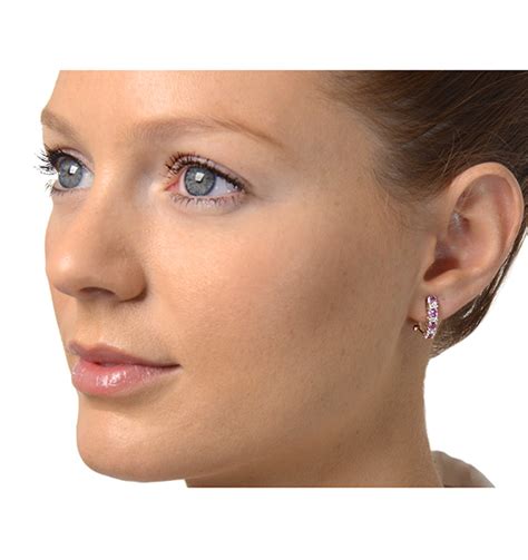 Pink Sapphire Earrings The Diamond Store