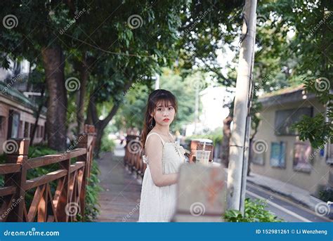 Beautiful And Lovely Asian Girl Shows Her Youth In The Park Stock Image Image Of Face Smile