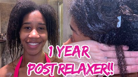 1 Year Post Relaxer Transitioning Natural Hair Transition Without Big