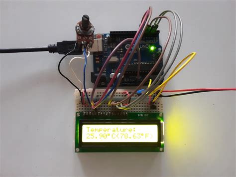 Lm35 Temperature Sensor With Arduino And Lcd