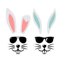 Download Girl & Boy Easter Bunny Face FREE SVG Cut File Set ...