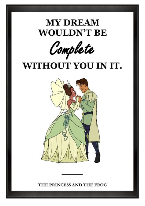 Disney Princess And The Frog Quote Art Print Framed And Etsy