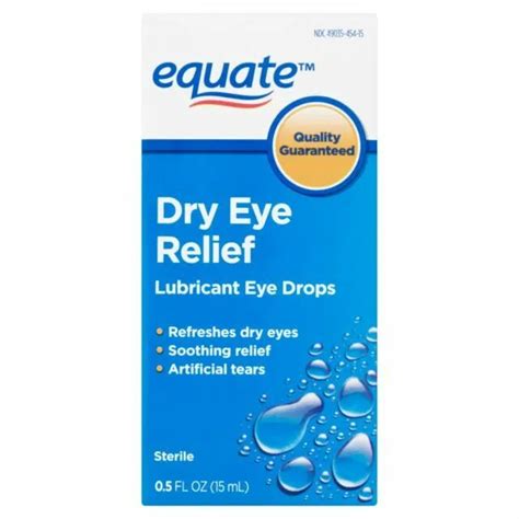 Equate Dry Eye Relief Lubricant Drops Artificial Tears Refreshes Soothing Fl Picclick
