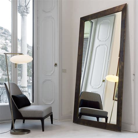 Standing full length mirror wall mirror floor mirror door mirror large rectangle mirror for living room, bedroom with aluminum alloy thin frame, silver 63x16 5.0 out of 5 stars 3 $99.99 $ 99. Large Italian Freestanding Floor Mirror