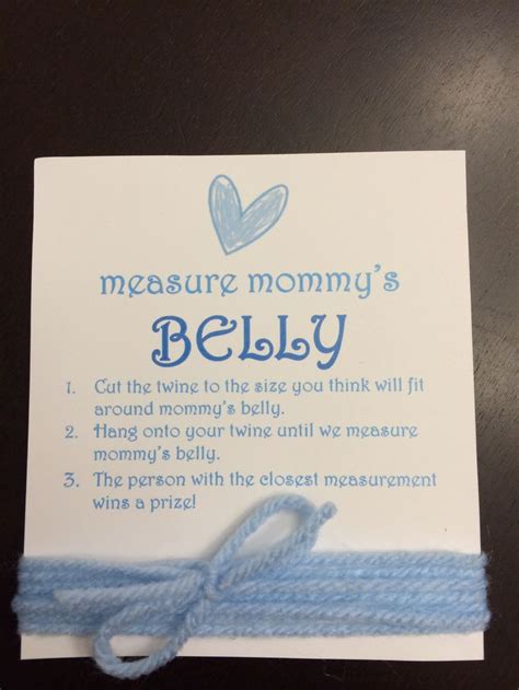 Measure Mommys Belly Baby Shower Game My Hubby Won This Game Cute