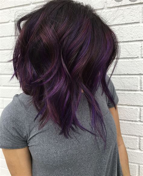 Purple Brown Hair Dark Purple Hair Color Silver Hair Color Burgundy Hair Deep Purple