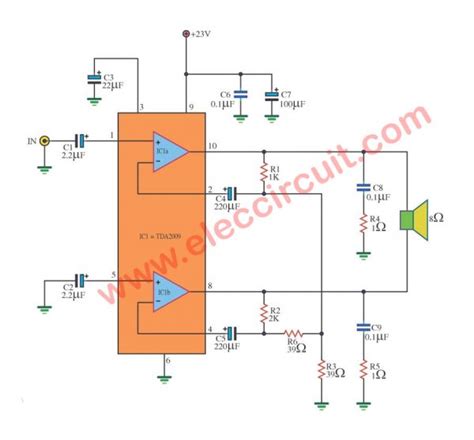 Symbols you should know wiring diagram examples a wiring diagram is a visual representation of components and wires related to an electrical connection. TDA2009 bridge amplifier BCL 18W - ElecCircuit.com