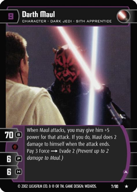 Darth Maul (A) Card - Star Wars Trading Card Game