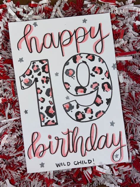 Diy 19th Birthday Card Birthday Cards To Print Happy Birthday 19