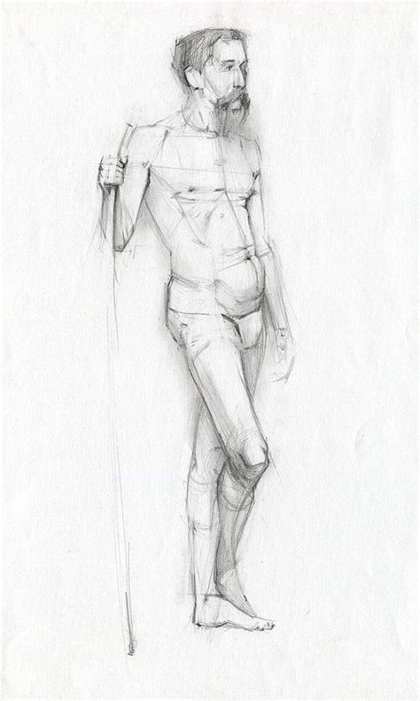 Man Model Drawing Male Model Pencil Drawing Paper Etsy Model Drawing Guy Drawing Life Drawing