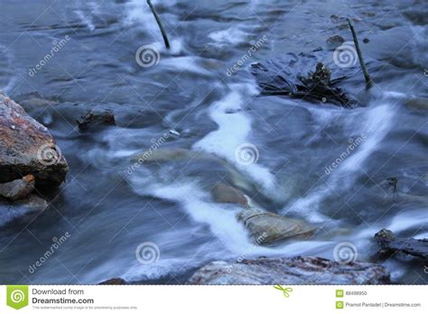 Beautiful Waterfall In A Wood On The Italian Dolomites Royalty Free