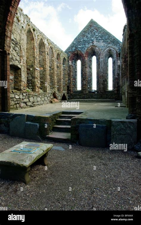 St Patricks Cathedral Peel Castle Isle Of Man Stock Photo Alamy