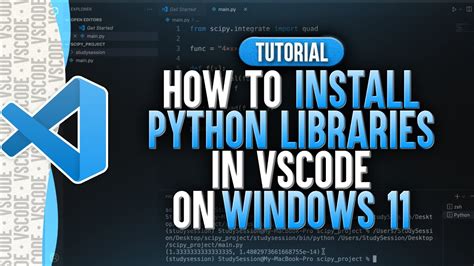 Installing A Python Library In Visual Studio Code Windows