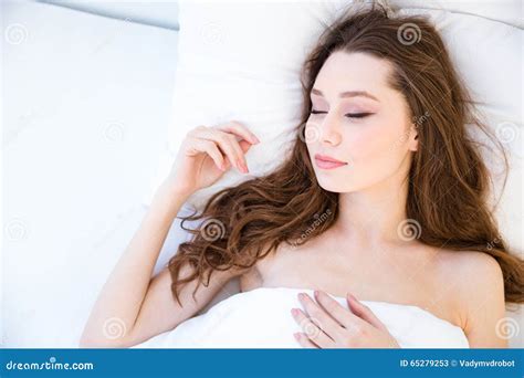 Sensual Attractive Young Woman Sleeping In Bed Stock Image Image Of Healthy Beautiful 65279253