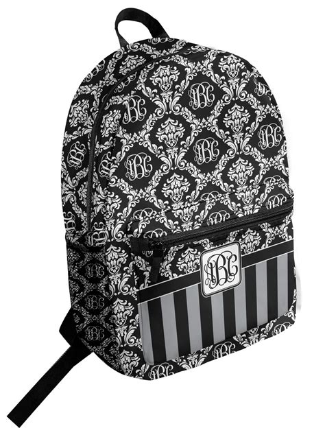 Custom Monogrammed Damask Student Backpack Personalized Youcustomizeit