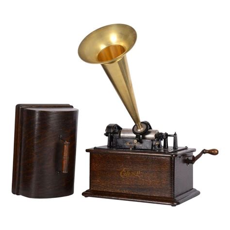 1905 Edison Standard Cylinder Phonograph With All Brass Horn