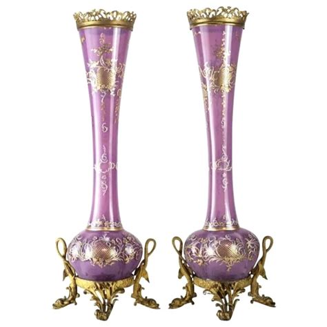 Continental 19th 20th Century Porcelain And Gilt Metal Mounted Vase With Cherubs For Sale At 1stdibs