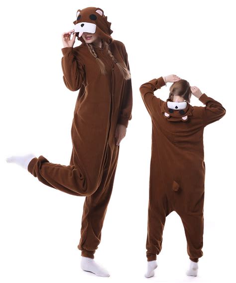 Brown Bear Kigurumi Onesie Pajamas Animal Unisex Costumes Cheap Price