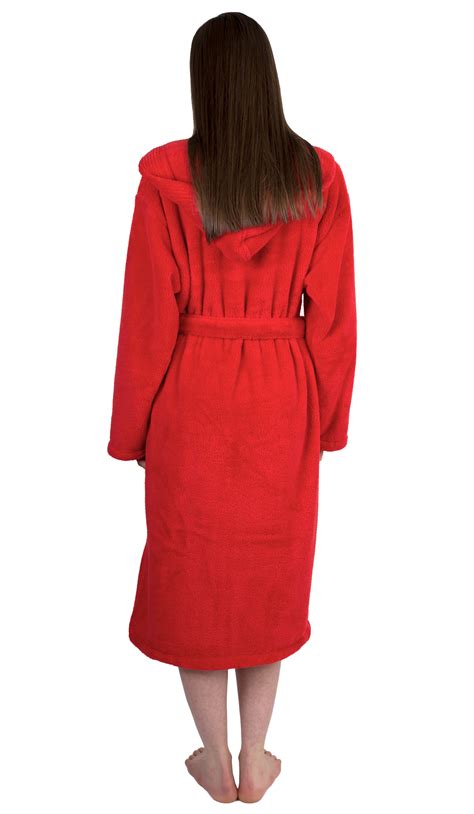 Towelselections Womens Robe Plush Fleece Hooded Spa Bathrobe Ebay
