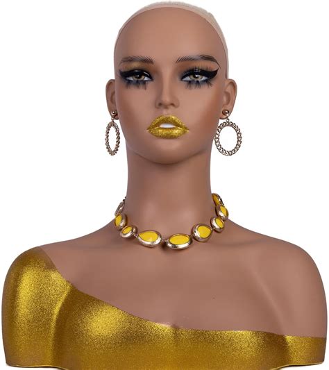 L7 Mannequin Lifesize Mannequin Head Wigs Earrings Jewelry
