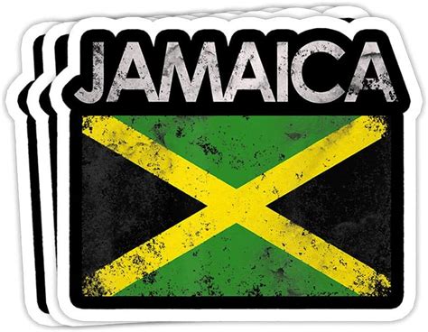 greenteez vintage jamaica jamaican flag pride t decorations 4x3 vinyl stickers
