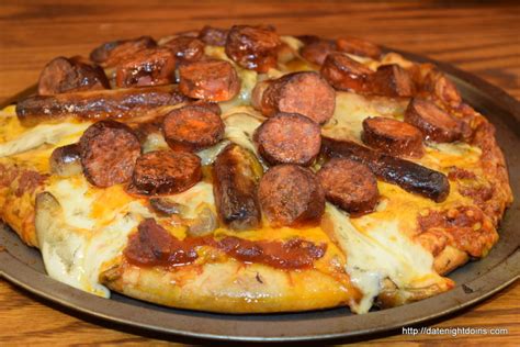 Double Sausage Pizza Date Night Doins Bbq For Two
