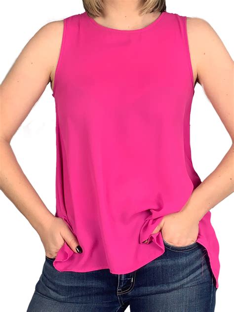 Hot Hot Pink Sleeveless Top Independence Boutique Llc Hot Pink Tops