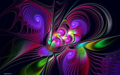 Abstract Fractal Abstract Fractal Art Rainbow Art