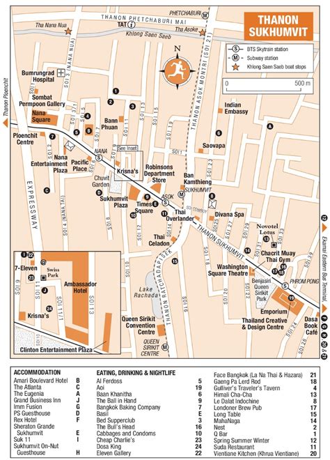 Thanon Sukhumvit map (Bangkok)