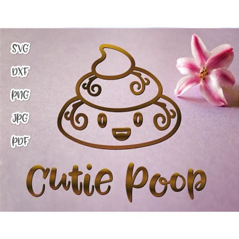 Poop Emoji Svg Files For Cricut Cute Dog Poop Bag Sign Pet Lover Mom