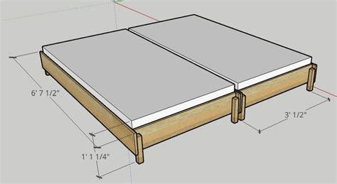 The Stack A Bed Converts From Twin To King Build Bed Frame Diy