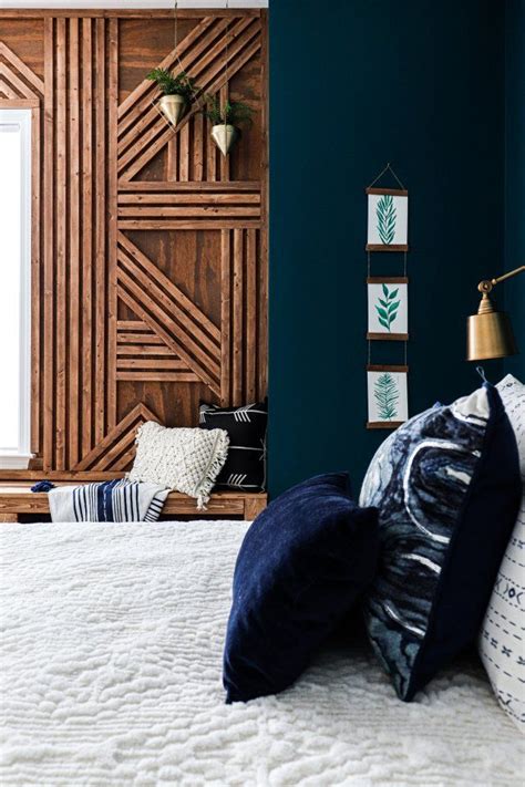Wine rack, desks, dressers, drawers, entertainment units, futons How to Make a Feature Wall | DIY Geometric Wood Accent ...