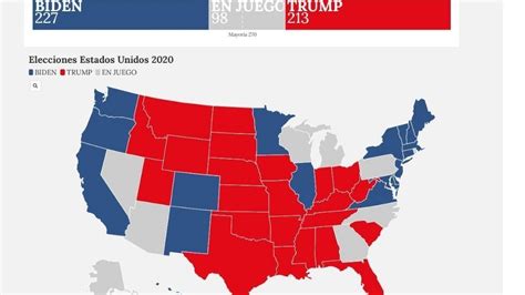 Elecciones Estados Unidos 2020 Mapa De Los Resultados Nius