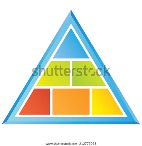 Pyramid Diagram Stock Vector Royalty Free 212773093