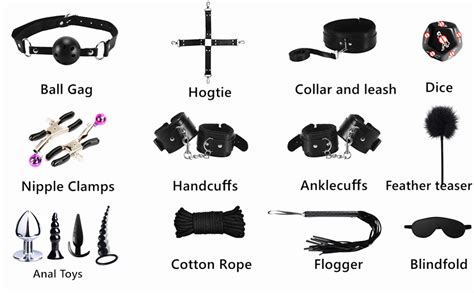 Amazon Com BDSM Restraints Sex Toys 15 Pcs For Couples Bondage Kits