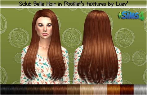Mertiuza Sclub`s Belle Hair Retextured Sims 4 Hairs Belle