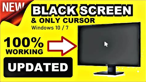 How To Fix Black Screen On Windows 10 Black Screen After Login