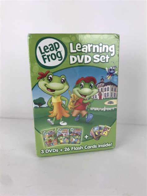 Leapfrog Dvds And Set Of 26 Flash Cards Educational Videos For Ages 2 6
