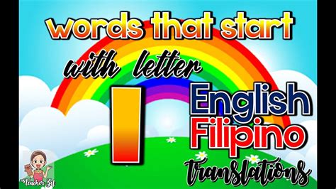 Ii Letter Ii Words That Start With Letter Ii English Filipino