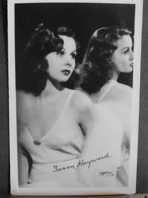 Vintage Susan Hayward Sexy Pinup Pose Real Photo Postcard Movie Star S Rppc Picclick